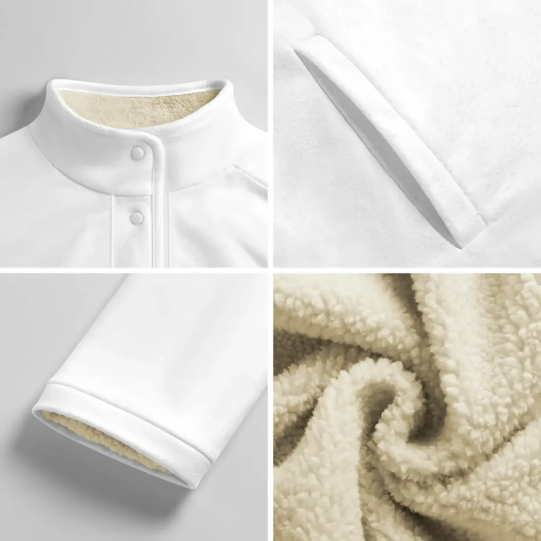 Women's Stand Collar Fleece Jacket — photo 6