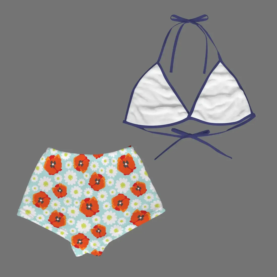 Women's Bikini Top & Shorts Pajama Set (Model Sets 28) — photo 5