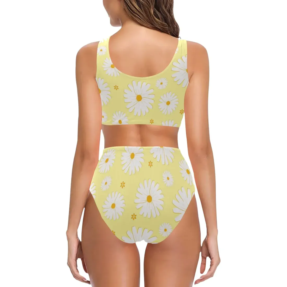 Chest Bowknot High Waisted Bikini Swimsuit (ModelS33) — photo 2