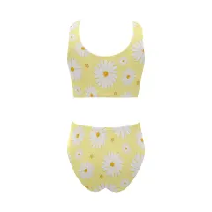 Chest Bowknot High Waisted Bikini Swimsuit (ModelS33) thumbnail 4