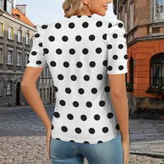 Round Neck Puff Sleeve T-Shirt thumbnail 3