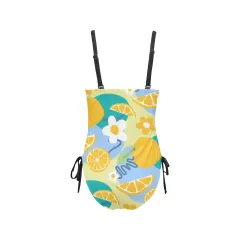 Drawstring Side One-Piece Swimsuit(ModelS14) thumbnail 4