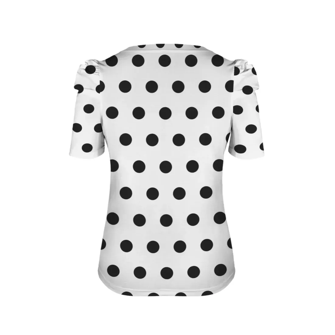 Round Neck Puff Sleeve T-Shirt — photo 5