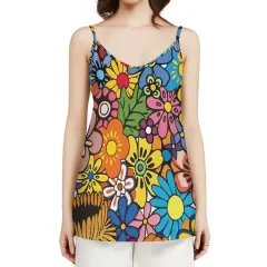 Women's V-Neck Strap Tank Top thumbnail 1