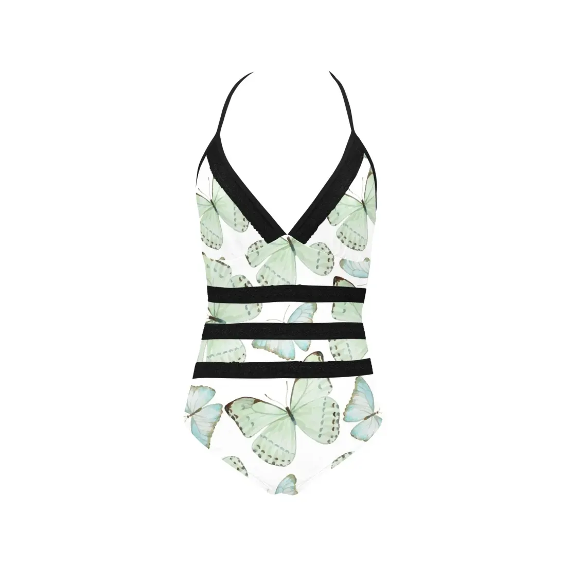 Lace Band Embossing Swimsuit (ModelS15) — photo 3