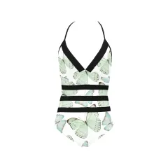 Lace Band Embossing Swimsuit (ModelS15) thumbnail 3
