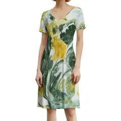 Women's V-Neck Dress thumbnail 1