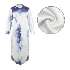 Button Long Sleeve Shirt Dress thumbnail 4