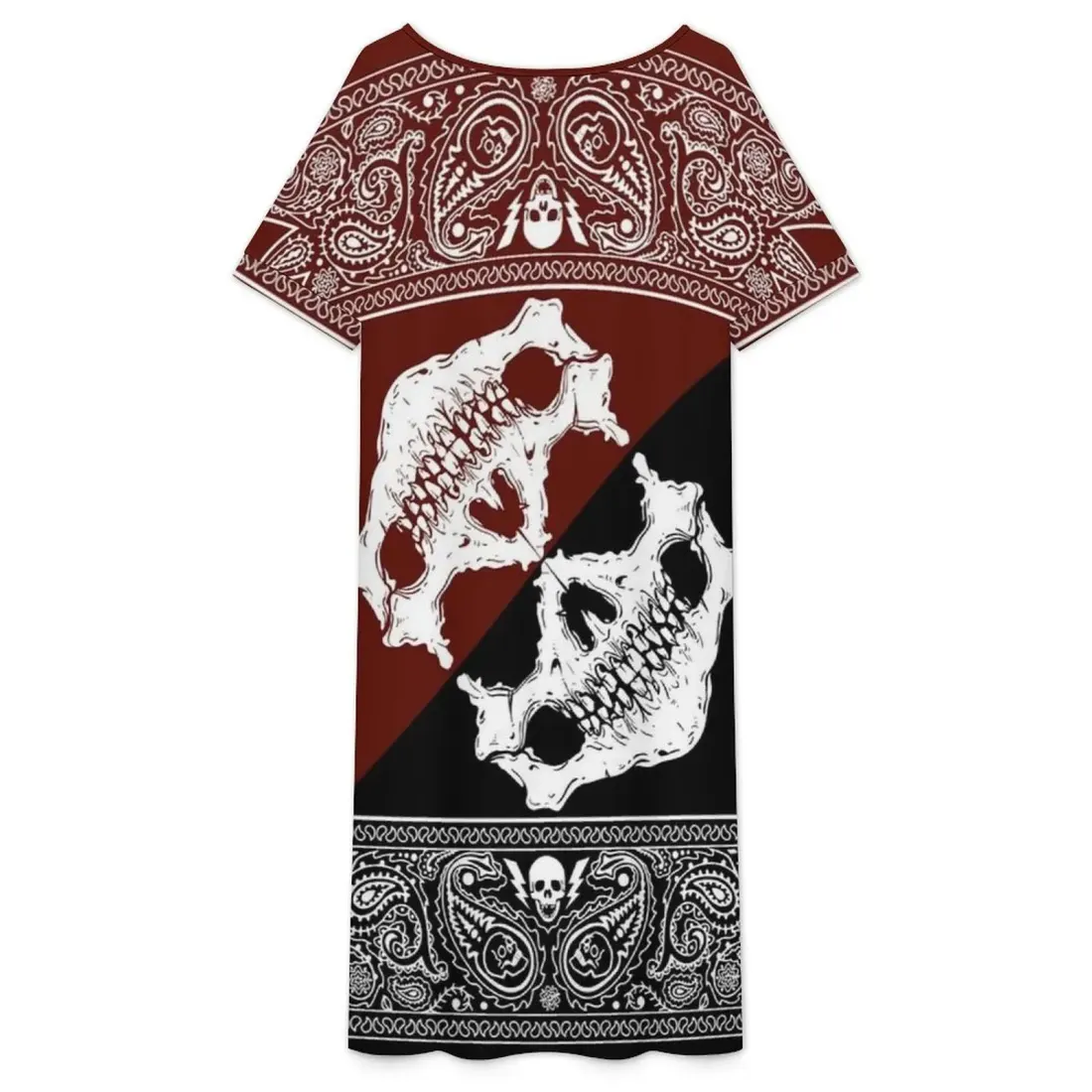 All-Over Print Short Sleeve Midi Dress — photo 3