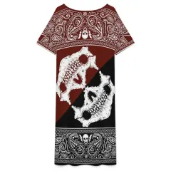 All-Over Print Short Sleeve Midi Dress thumbnail 3