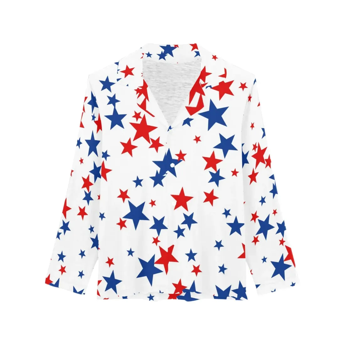 Women's Long Sleeve Pajama Shirt(Model Sets 02) — photo 3