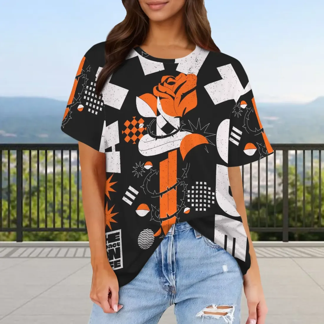 Round Neck Loose T-Shirts