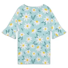 Women's V-Neck Ruffle Sleeve T-Shirts thumbnail 2