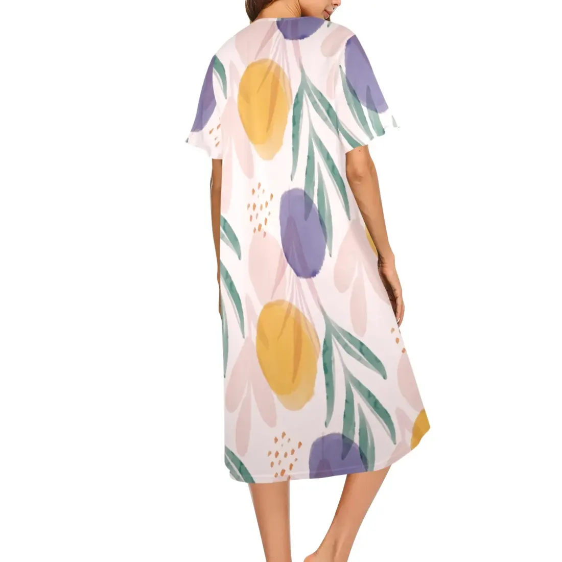 Women's Button Front House Dress（Model Sets 20） — photo 3