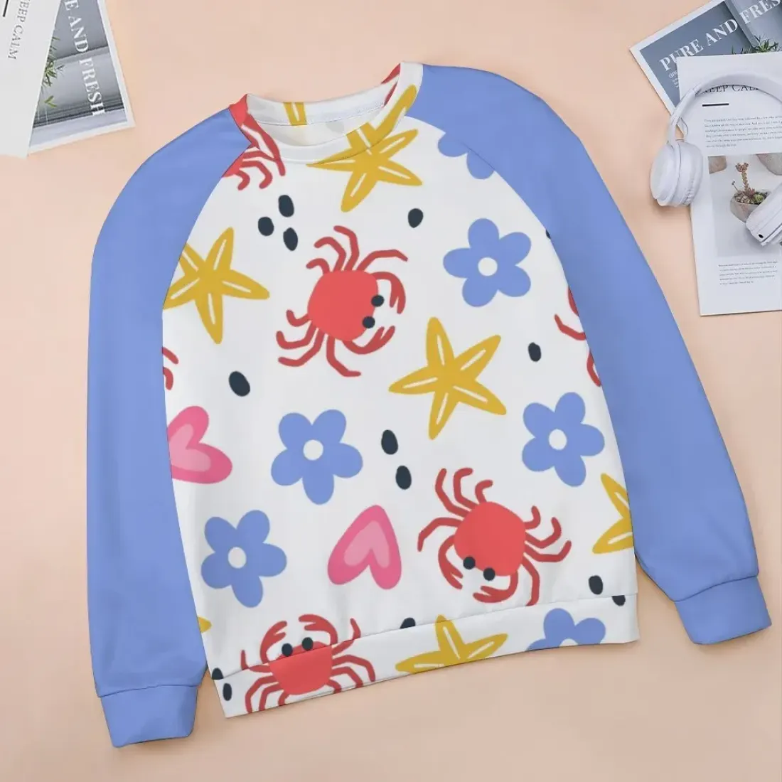 Raglan Crewneck Sweatshirt (RH) — photo 4