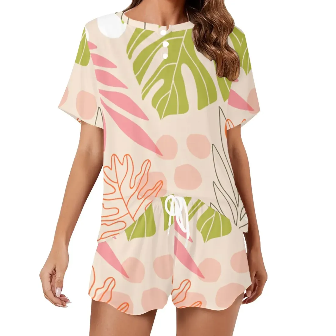 Women's Short Casual Loungewear Set (ModelSets 17)