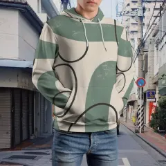 Double-Layer Hood All-Over Print Unisex Adult Hoodie thumbnail 1