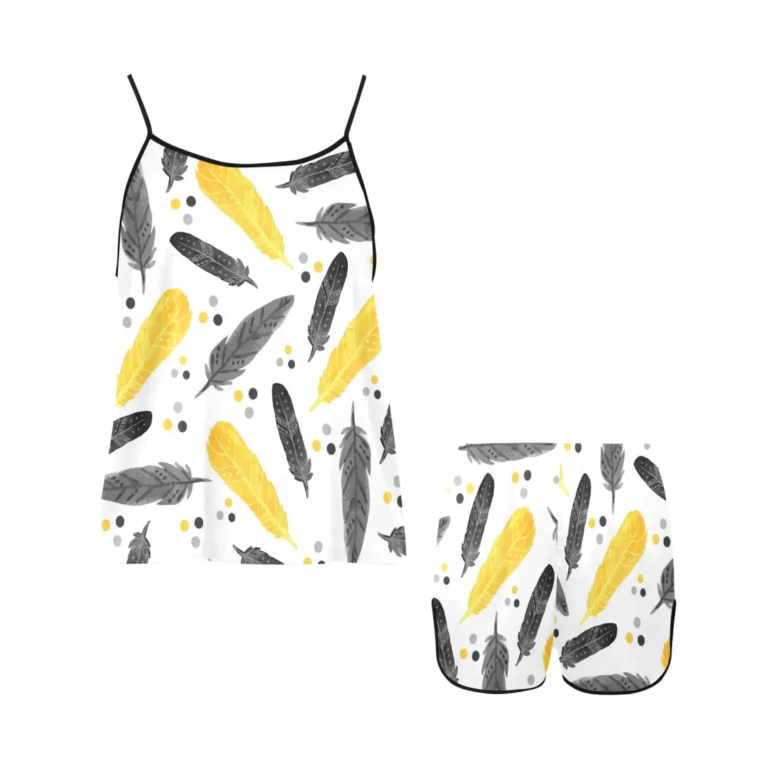 Women's Spaghetti Strap Cami Short Pajama Set (Model Sets 08) — photo 3
