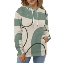 Double-Layer Hood All-Over Print Unisex Adult Hoodie thumbnail 2