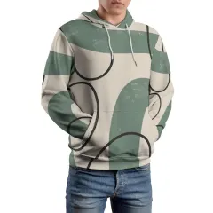 Double-Layer Hood All-Over Print Unisex Adult Hoodie thumbnail 3