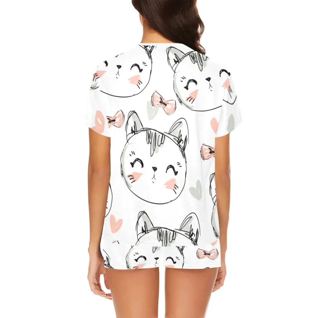 Women's Short Pajama Set(ModelSets01) — photo 2