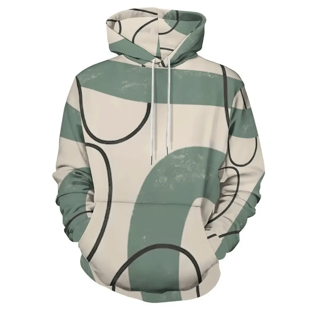 Double-Layer Hood All-Over Print Unisex Adult Hoodie — photo 5