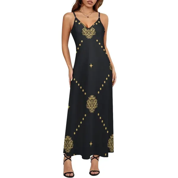 Sleeveless Strappy Maxi Dress