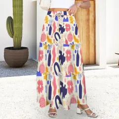 Tether High Waist Tiered Maxi Skirt thumbnail 1