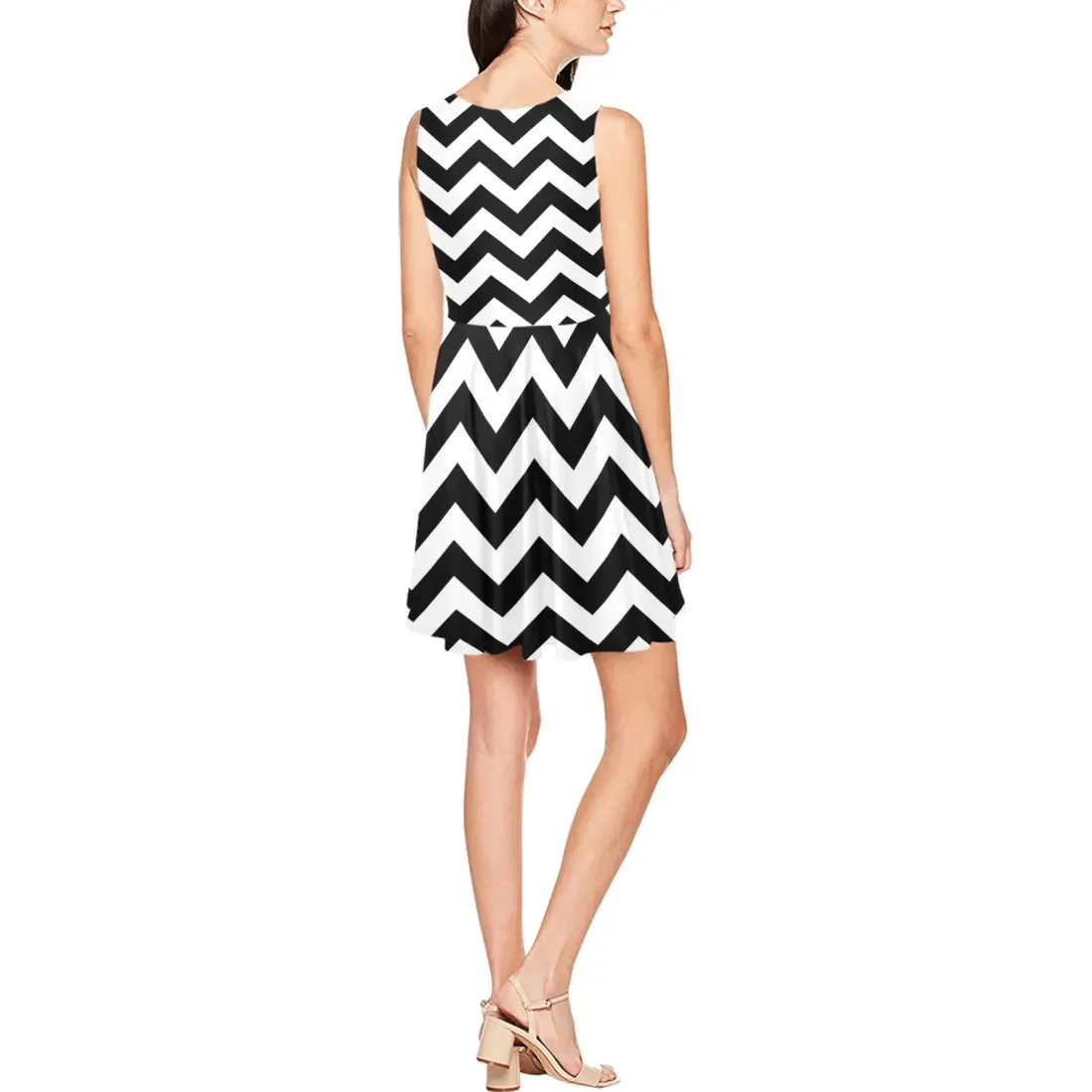 Sleeveless Skater Dress (Model D19) — photo 2