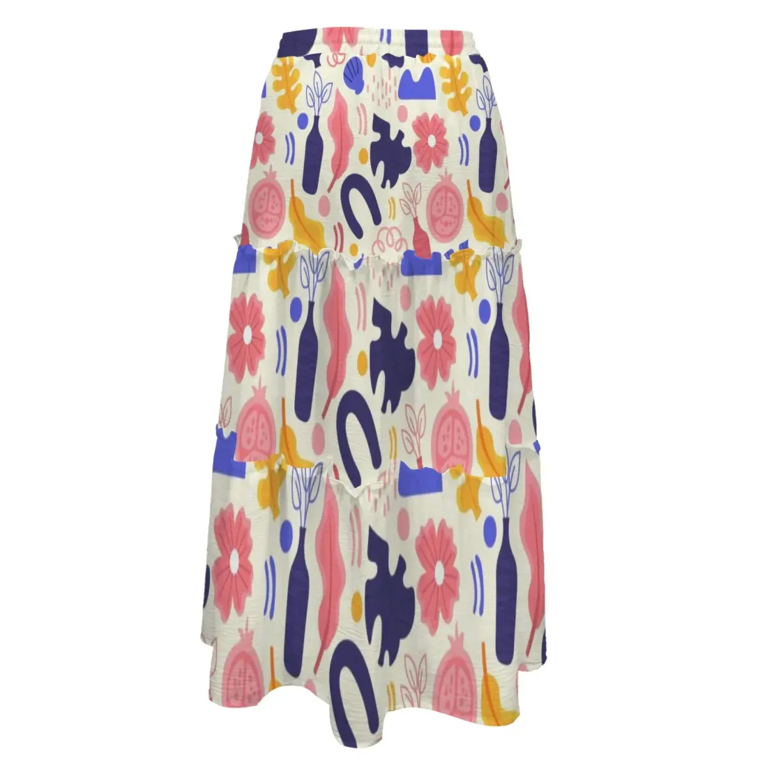 Tether High Waist Tiered Maxi Skirt — photo 4