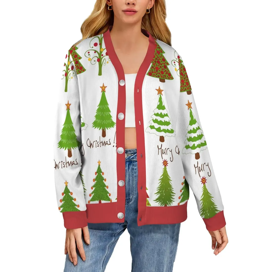 Custom Women's Cardigan (Model H73) — photo 2