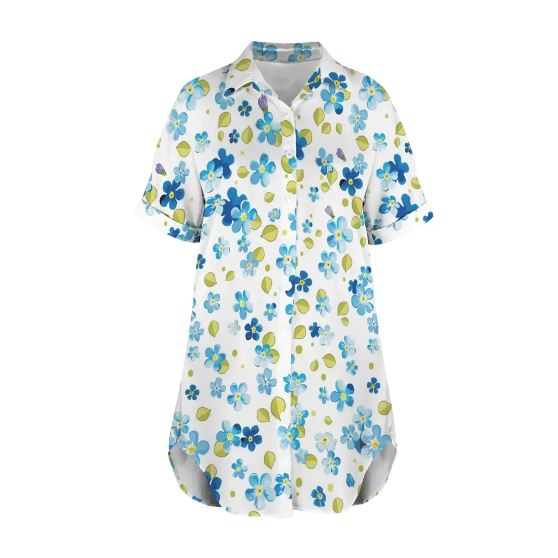 Button Front Shirt Dress — photo 4