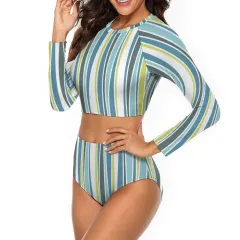 Women Long Sleeve Two-piece Swimsuit thumbnail 4