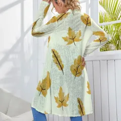 Women's Mid-length Cardigan (NZ060) thumbnail 2
