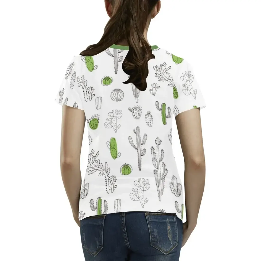 Women's All Over Print T-shirt (USA Size) (Model T40) — photo 4