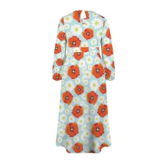 Personalized Round Neck Belted Maxi Dress thumbnail 5