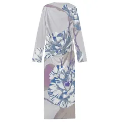 Long-Sleeve Draped Bodycon Dress thumbnail 3