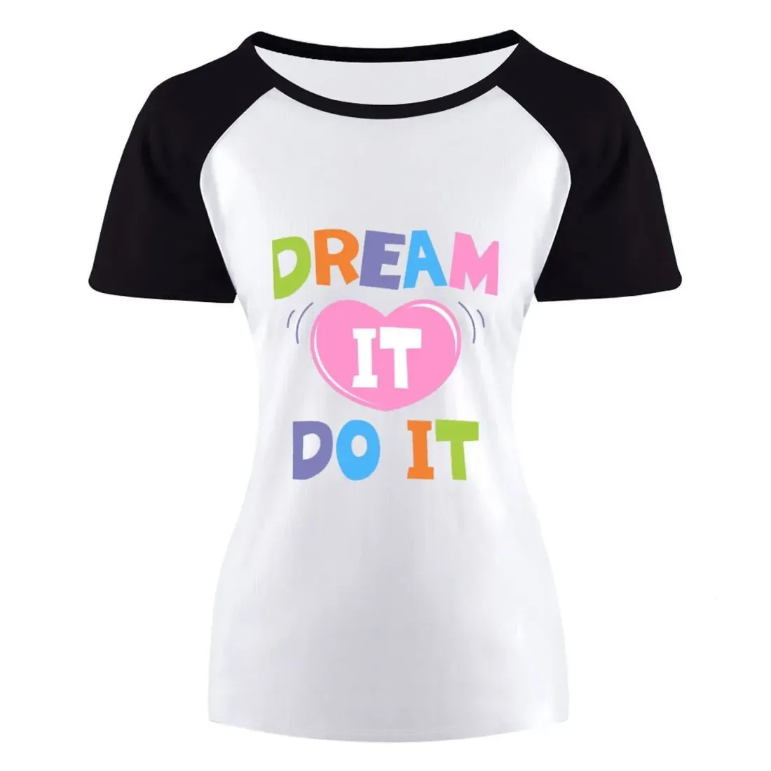 Women's Short Sleeve Raglan T-Shirt（Front Printing） — photo 2