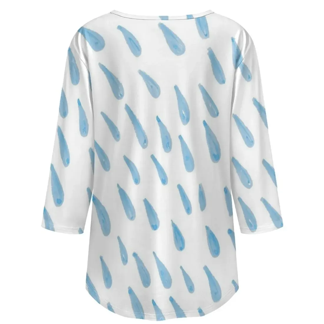 Women's 3/4 Sleeve Pleated Tunic Top — photo 3