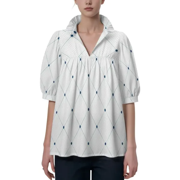 Women's Ruffle Collar Blouse