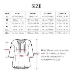 Women's 3/4 Sleeve Pleated Tunic Top thumbnail 4