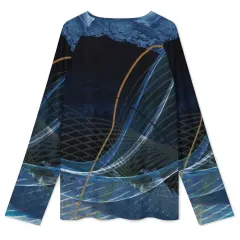 Women's Zip Up Long Sleeve Shirt thumbnail 3