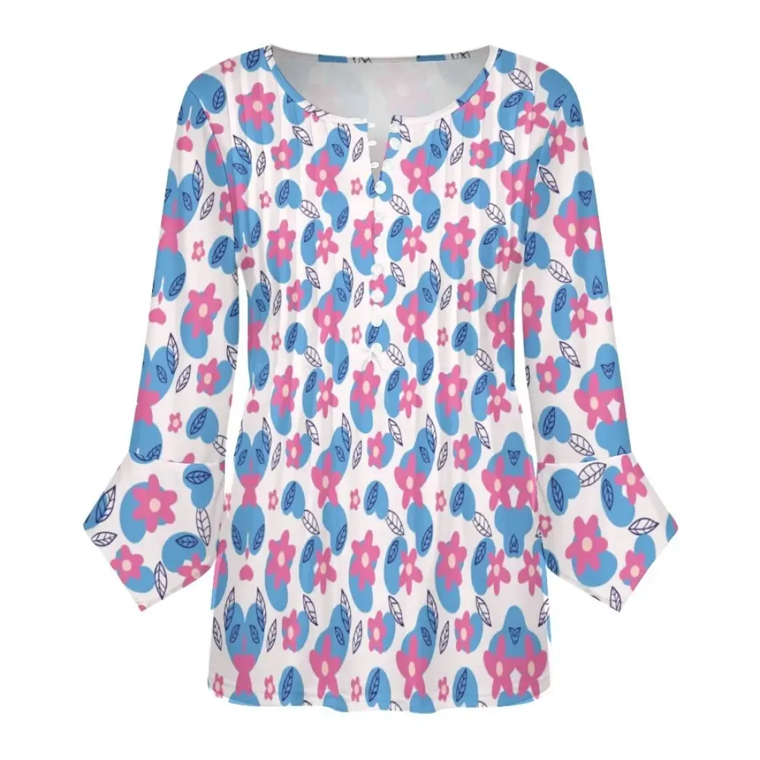 Women's Ruffled Petal Sleeve Top — photo 3