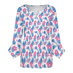 Women's Ruffled Petal Sleeve Top thumbnail 3