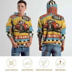 All Over Print Loose Fit Unisex Hoodie thumbnail 3
