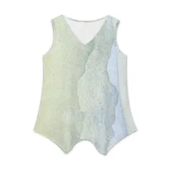 Women's Imitation Hemp V-neck Tank Top thumbnail 2