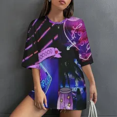 Drop-Shoulder Mid-Sleeve T-Shirt thumbnail 1