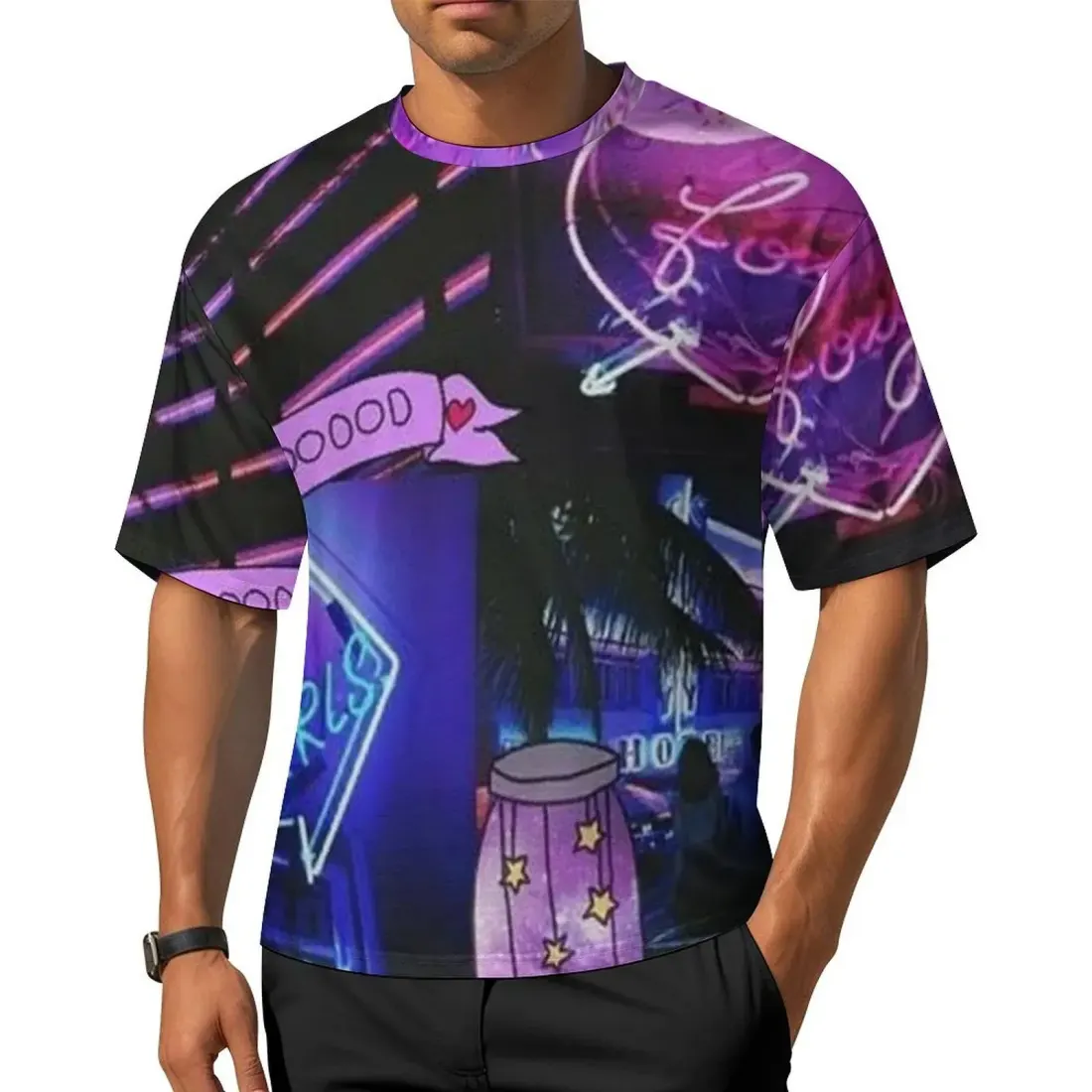 Drop-Shoulder Mid-Sleeve T-Shirt — photo 2