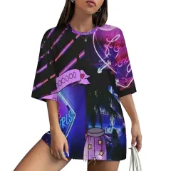 Drop-Shoulder Mid-Sleeve T-Shirt thumbnail 3