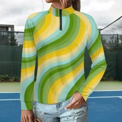 Women's Long Sleeve 1/4 Zip Quick Dry Shirt thumbnail 1